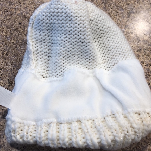LC Lauren Conrad Cream and Shiny Threads Pom Pom Hat - Picture 11 of 13
